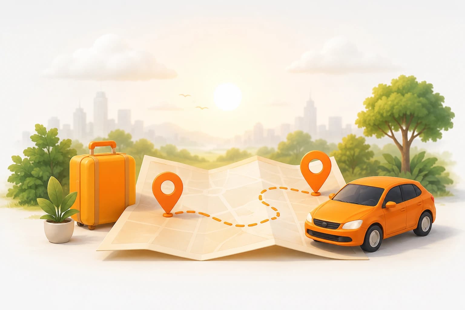 Traveler planning their next shared ride